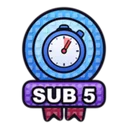 Sub 5 icon in Solve The Cube