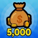 Bag of Coins (5,000) icon in Solve The Cube