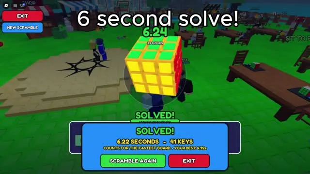 A 6.24 second solve completed with the Petrus method
