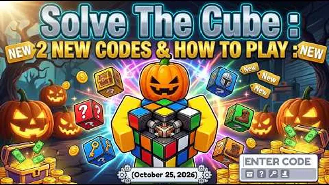 2 NEW CODES & HOW TO PLAY Solve The Cube ROBLOX | OCTOBER 25, 2026 – YouTube video thumbnail